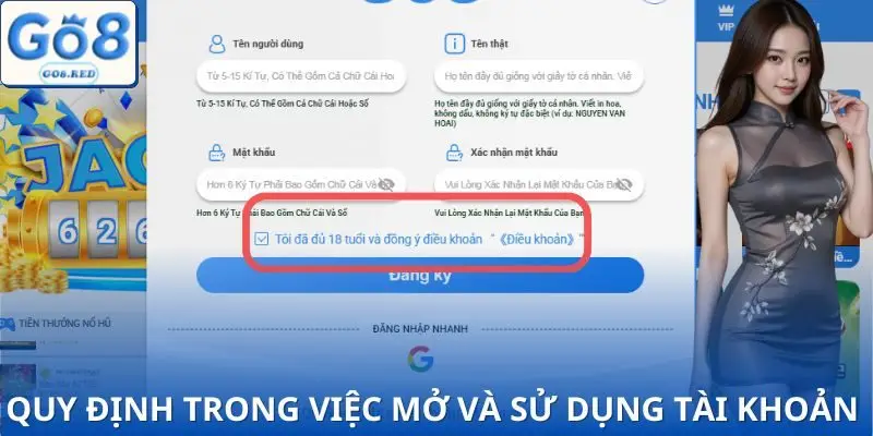 Quy định quan trọng về việc sở hữu và quản lý tài khoản